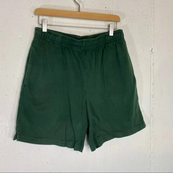 Lands End M green/blue heavy weight pull on short - Picture 2 of 9